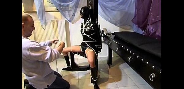  Hot slave girl getting tied up